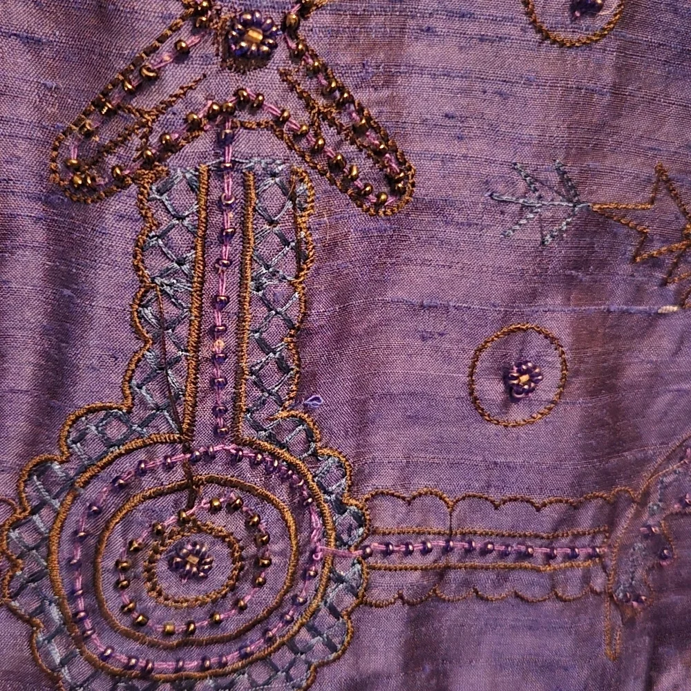 Chico's Royal Blue Embroidered Blazer - Picture 3 of 3